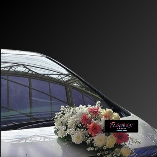Karangan Bunga Dekorasi Mobil Pengantin