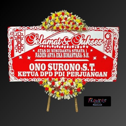 Karangan Bunga Papan Selamat & Sukses