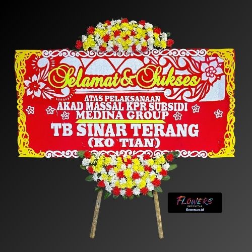 Karangan Bunga Papan Selamat & Sukses