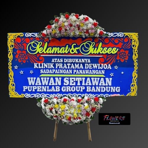 Toko karangan bunga papan HUT Bhayangkara di Surabaya