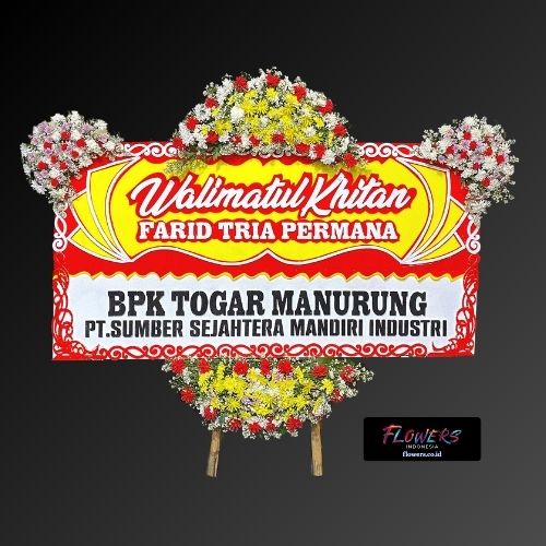 Toko karangan bunga papan di Sumatera