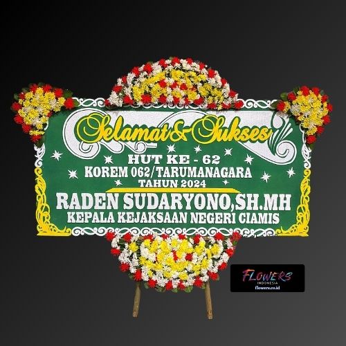 Toko karangan bunga papan di Indramayu