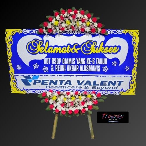 Toko karangan bunga papan HUT Bhayangkara di Sulawesi Utara