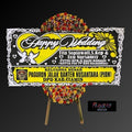 Karangan Bunga Papan Happy Wedding