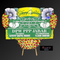 Karangan Bunga Papan Happy Wedding