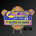 Karangan Bunga Papan Happy Wedding