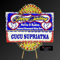 Karangan Bunga Papan Happy Wedding