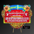 Karangan Bunga Papan Happy Wedding