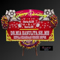 Karangan Bunga Papan Happy Wedding