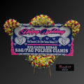 Karangan Bunga Papan Happy Wedding