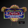 Karangan Bunga Papan Happy Wedding
