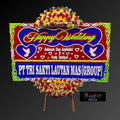 Karangan Bunga Papan Happy Wedding