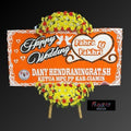 Karangan Bunga Papan Happy Wedding