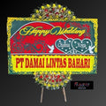 Karangan Bunga Papan Happy Wedidng