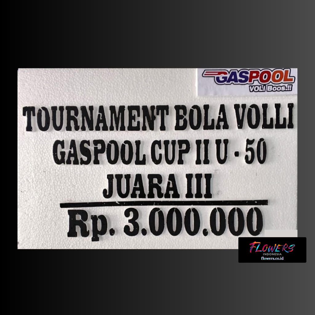 Papan Custom Simbolis Juara 3