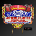 Karangan Bunga Papan Happy Wedding