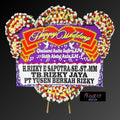 Karangan Bunga Papan Happy Wedding
