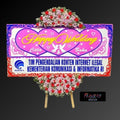 Karangan Bunga Papan Happy Wedding