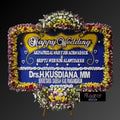 Karangan Bunga Papan Happy Wedding