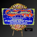 Karangan Bunga Papan Happy Wedding